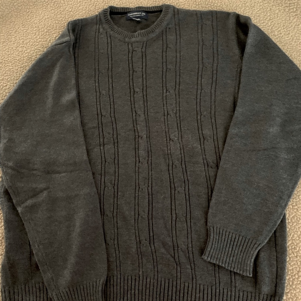Caribbean Joe men’s gray sweater size XXL